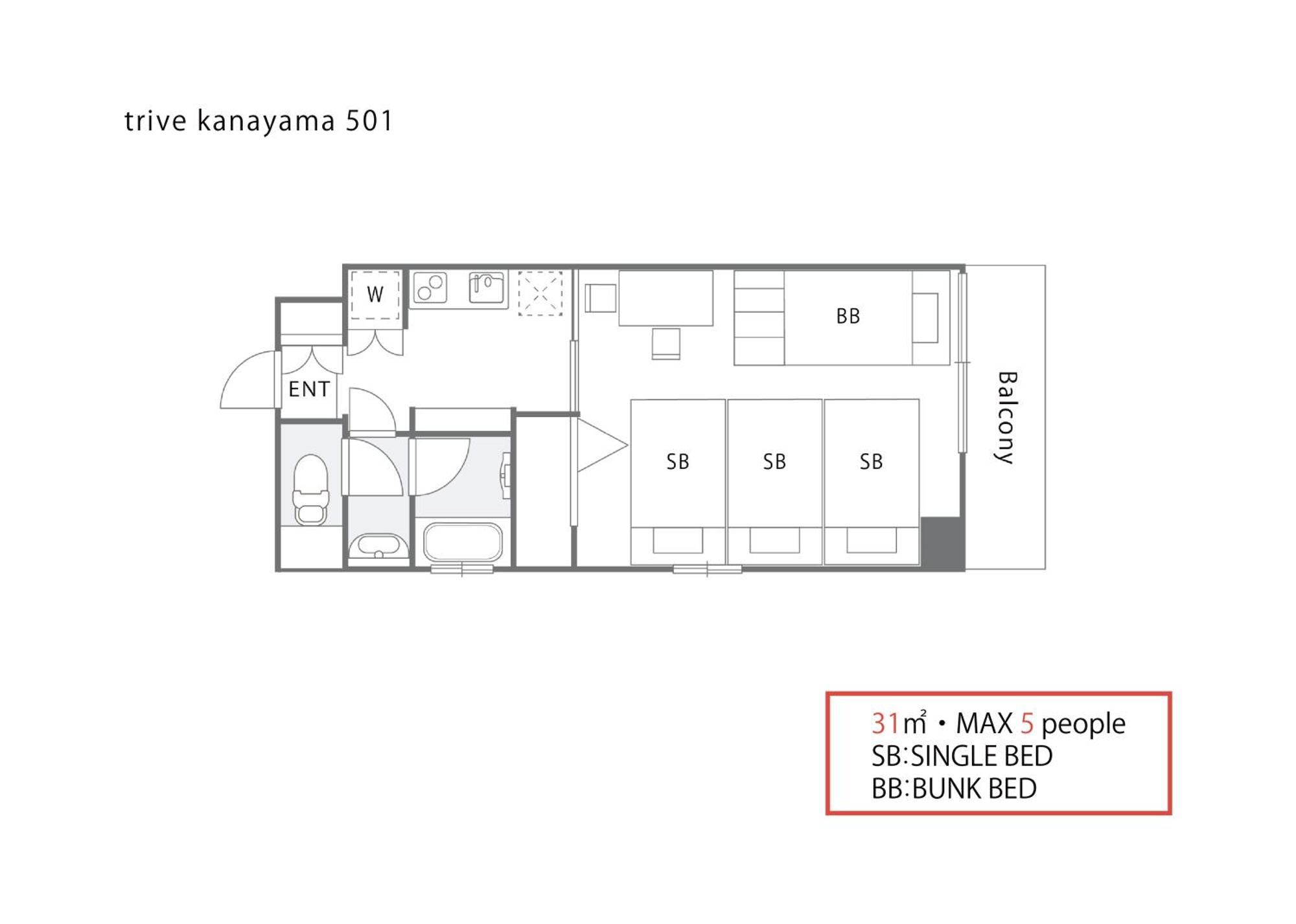Trive Kanayama501 - 最大5名宿泊可能 Apartment Mutsunocho